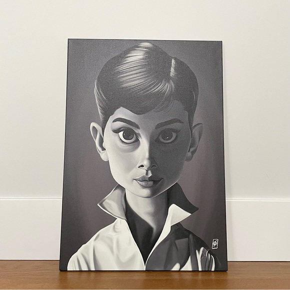 Rob Snow Audrey Hepburn Wrapped Canvas Print - Picture 4 of 9